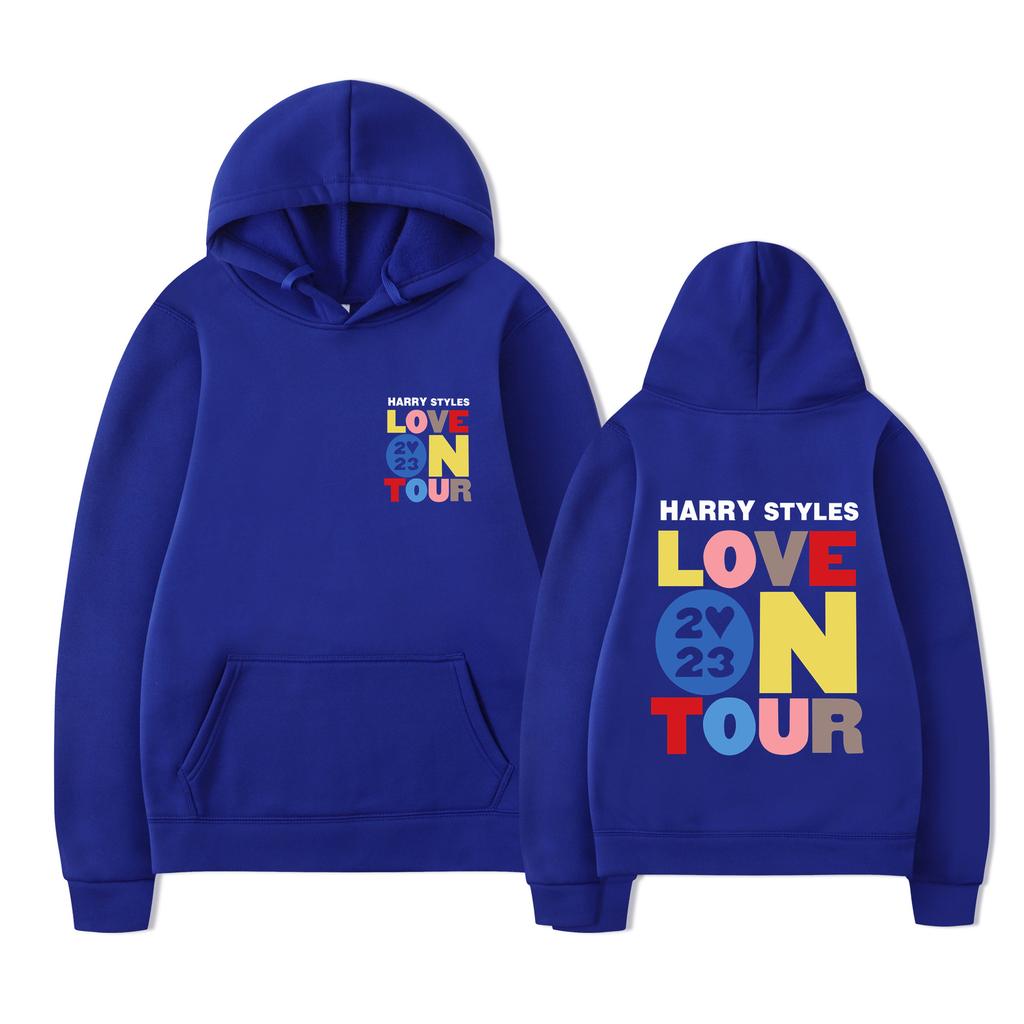 Love on Tour Print Fashion Sweatshirt Hip Hop Casual Tops Oversize Unisex Autumn Winter Fleece Streetwear Tops