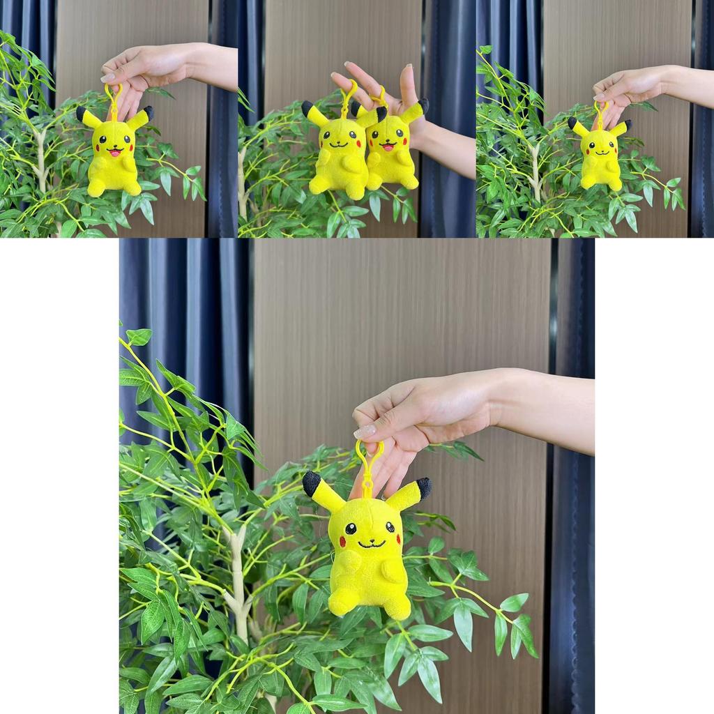 Adorable Pikachu Plush Doll Keychain Cute Plush Toy Bag Charm For Collectors