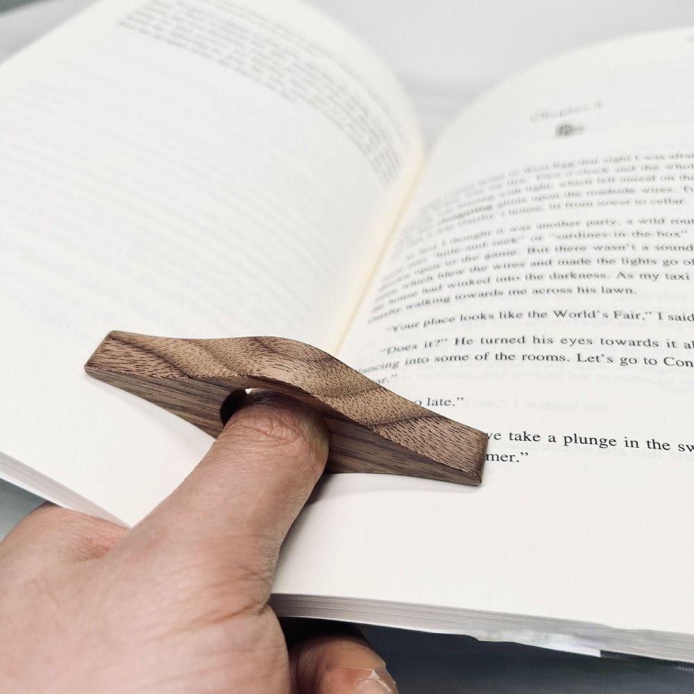 Students Book Marker Book Page Holders Wooden Bookmarks Thumb Book Holders Reading Supplies