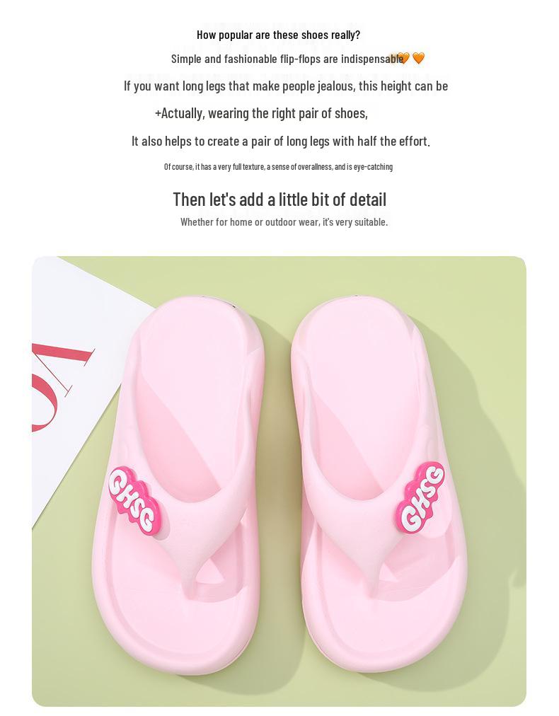 Женские нескользящие шлепанцы 2024: Повседневные пляжные сандалии для прямой трансляции