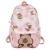 Kapibara Cartoon Printed Backpack For 3rd To 6th Graders Large-capacity Spine-protecting And Stain-resistant Children's Backpack