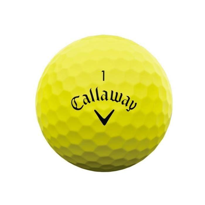 Balles de Golf - CALLAWAY - Supersoft - Jaune - Mixte - Distance élevée