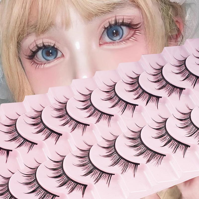 10 пар 5 пар жестких накладных ресниц Mom Feeling Comic Devil накладные ресницы Жесткие накладные ресницы