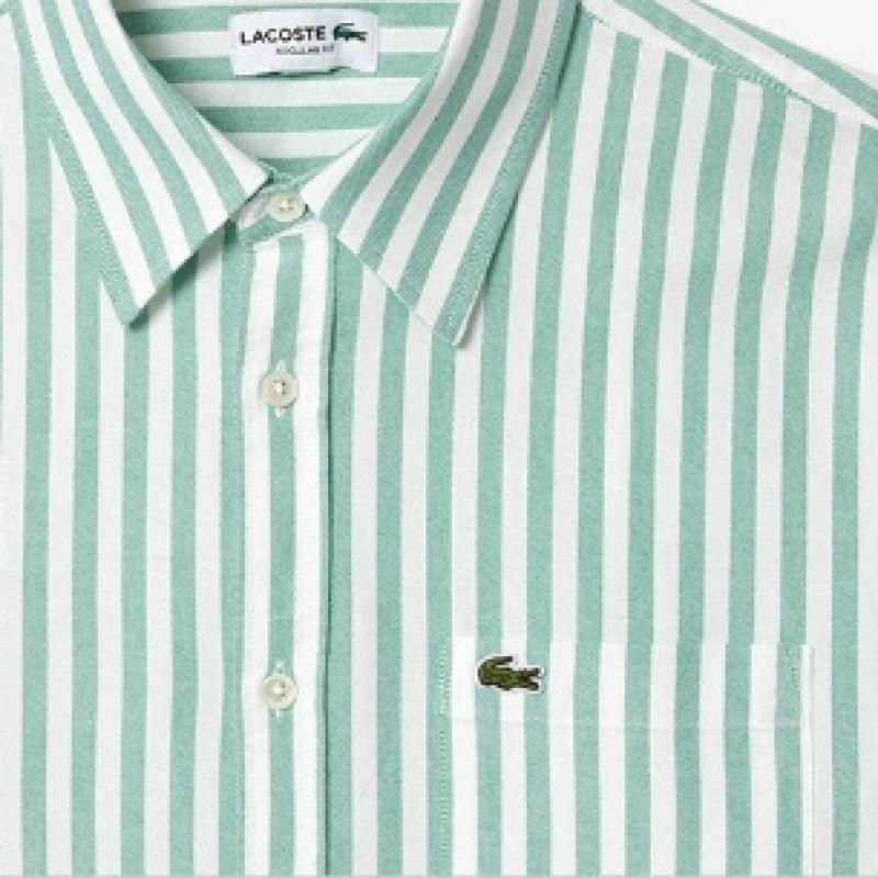 Lacoste Мужская рубашка Oxford Stripe Ch7549 54n Jk1