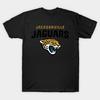 Мужская черная футболка с принтом Jacksonville Retro Jaguars Печать на трансферной бумаге без вырезания Хлопковая футболка