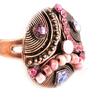 [D8967] - Designer Ring 'Athena' Pink
