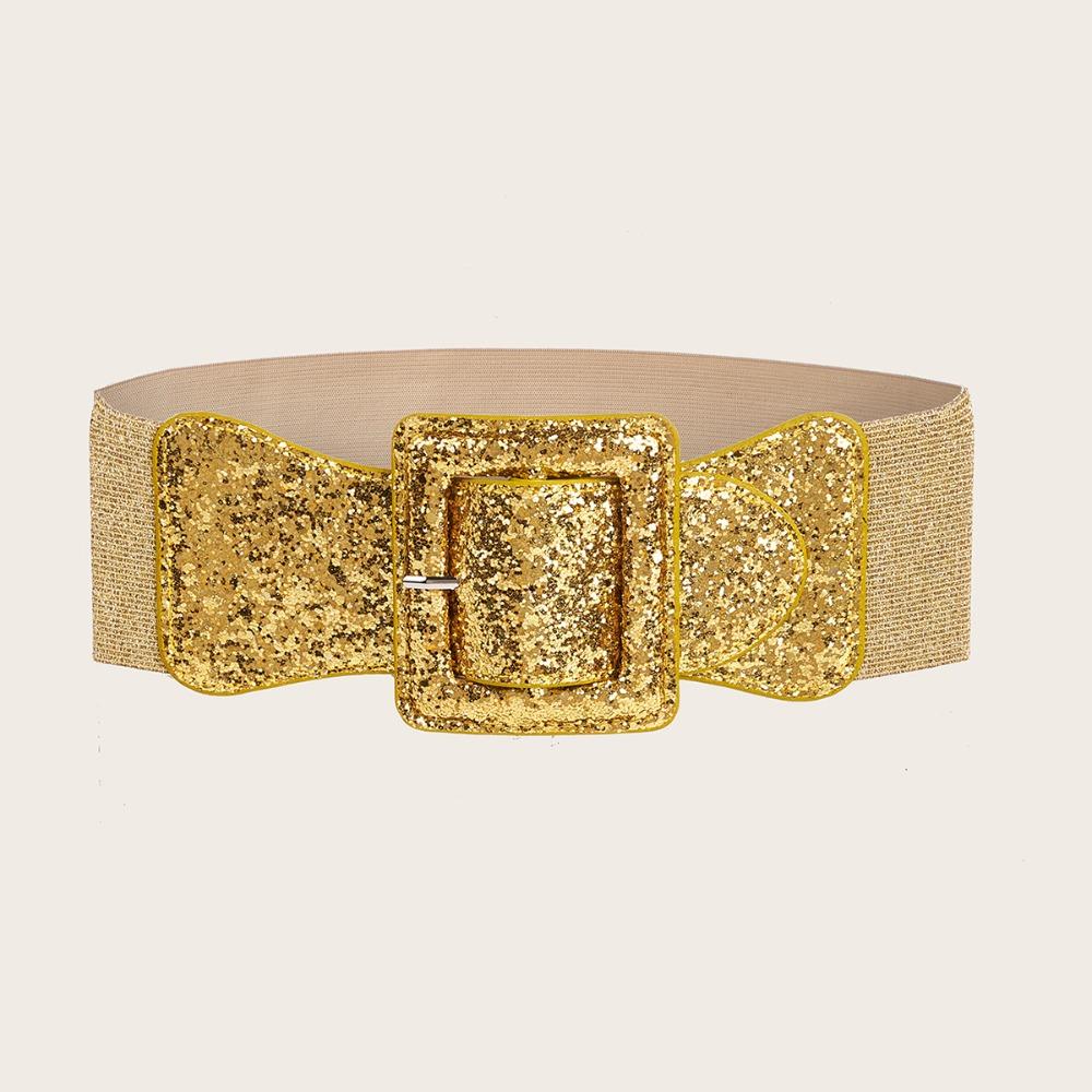 Punk Style Waist Strap Wide Waist Belts Fashion Stretch Waistband  for Women