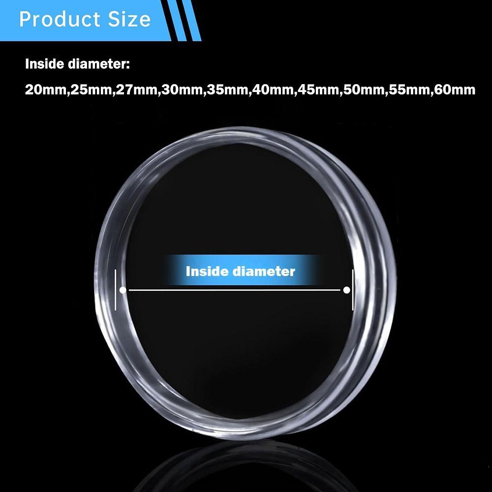 Пластиковые капсулы для монет Прозрачный контейнер для монет Капсулы для хранения Главная