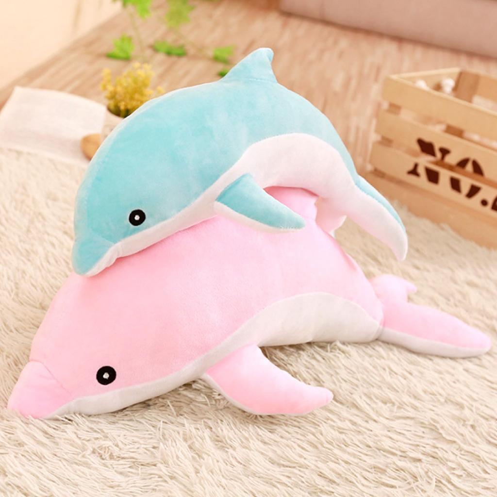 Stylish Soda Dolphin Plush Body Pillow, Iru-kun (70cm)
