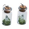 Ghost Necklace Glow-in-the-Dark Ghost In Bottle Pendant Necklace And Earrings
