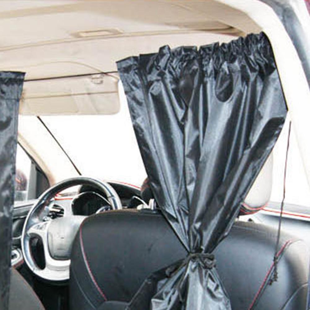 Sun Shade Privacy Curtain Partition Protection Curtain Taxi Car Isolation Curtain Car Accessories Commercial Vehicle 2Pcs/Set