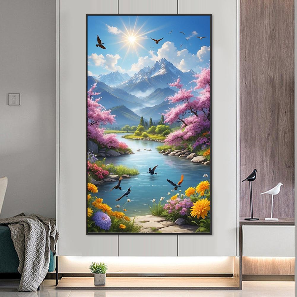 EY# Набор для рисования по номерам на холсте DIY Картина маслом Пейзаж Декор для дома