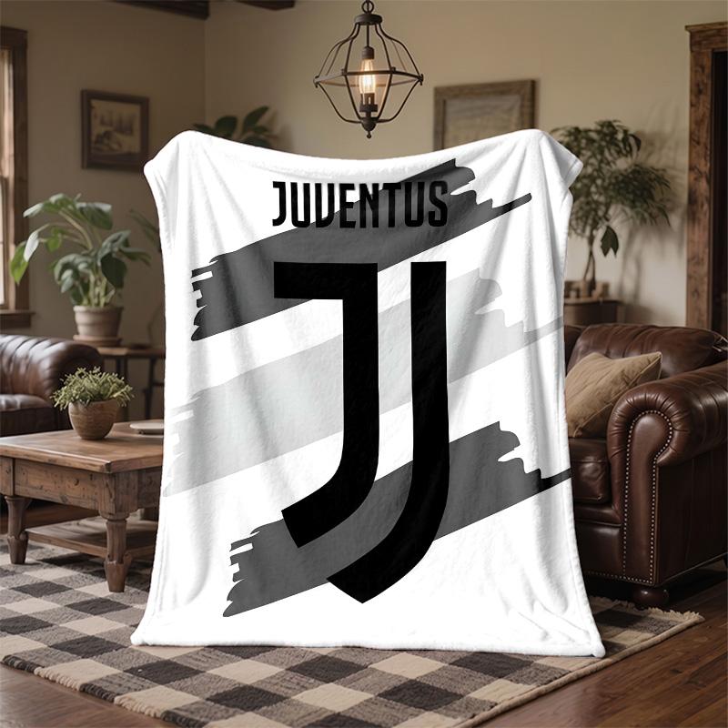 Juventus FC Print Flannel Blanket Soft Warm Sofa Bed Throw Blanket For Home Office Bedroom