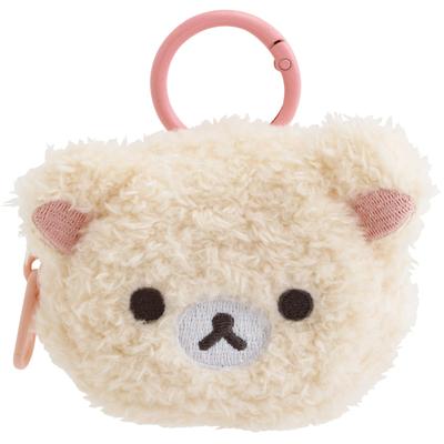 San-X Rilakkuma Мини плюшевый кошелек, Дизайн Korilakkuma CA75402, Компактный размер В60 Ш75 Г30 мм