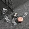 1pc Clip Anti-Lost Clip Metal Stationery Lanyards Key Ring Badge Holder Retractable