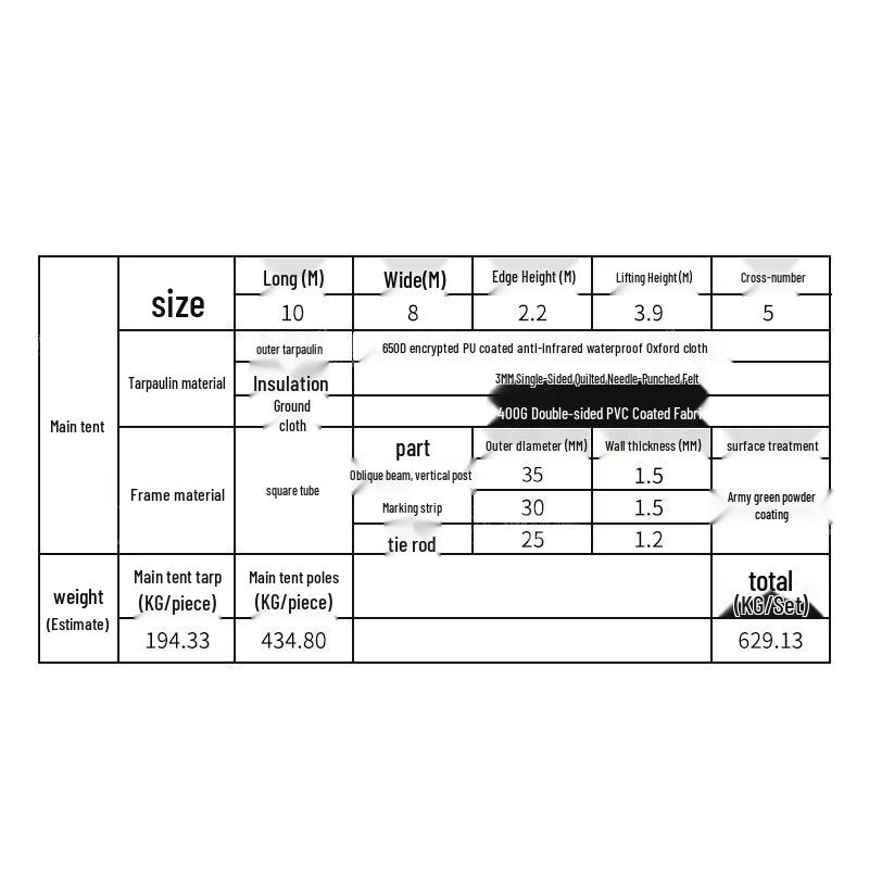 Datang Royal Command Large Windproof Rainproof Tent