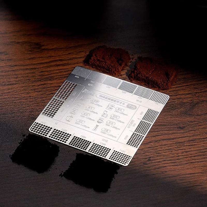 Карточка-справочник по помолу кофе Таблица размеров помола для точного заваривания и усиления вкуса для дома, кухни и кафе