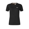 Fila Cycling Fashion Versatile Casual Simple Comfortable Sports Anti-Bacterial Knitted Short Sleeve T-Shirt Women T-Shirt Black A11W528108F-BK