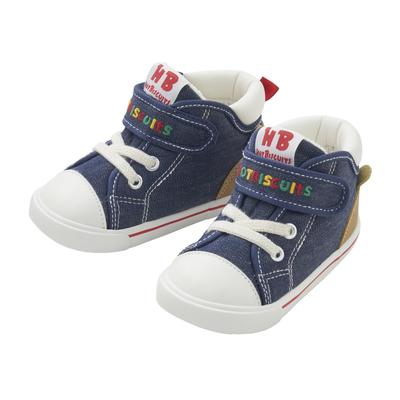 HOT Second Baby Shoes Boys Girls Kids Clothing Navy [MIKIHOUSE BISCUITS] Детская 14,5 см 73-9303-496
