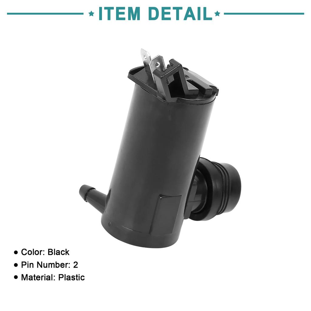 ACROPIX Мотор насоса омывателя лобового стекла для Toyota Совместим с 4Runner Corolla Черный 1 шт.