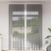 VidaXL Voile Curtains with Loops 2 Pcs Dark Grey 140x260 Cm, Net Curtain, Sheer Curtain, Window Voile, 4102275