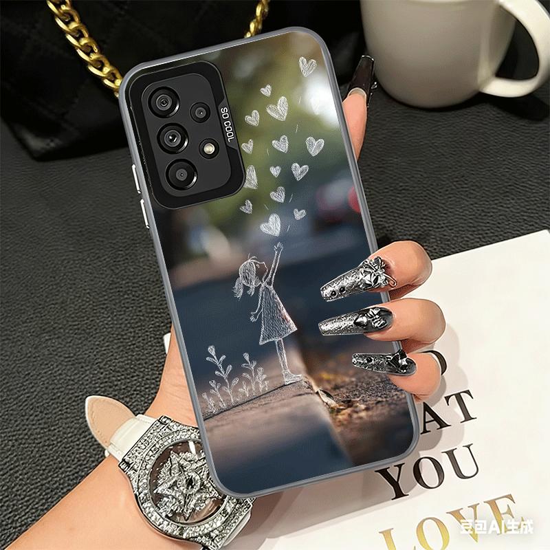 Nature Cute Child Painting Style Shockproof Phone Case for Samsung A17 A16 A15 A14 A37 A57 A36 A56 A26 A35 A55 A25 A34 A54 A24 A