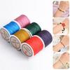 1 Roll 0.8mm Waxed Cord Vibrant Color Easy for Weaving Acrylic