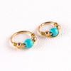 Turquoise Wire Nose Ring & Stud Ear Bone Ornaments - Body Piercing Jewelry