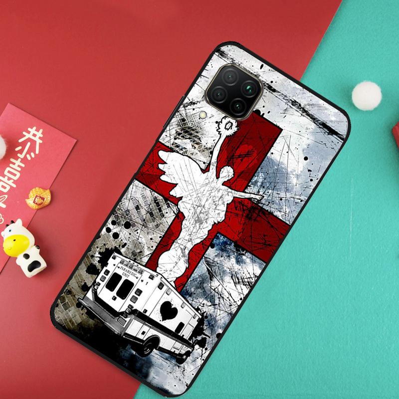 EMT EMS Ambulance For Huawei Nova Y73 Y70 Y72 Y60 Y90 Y61 Y91 8i 7i 11i 12i 12s 9 10 SE P20 P30 P40 Lite Case
