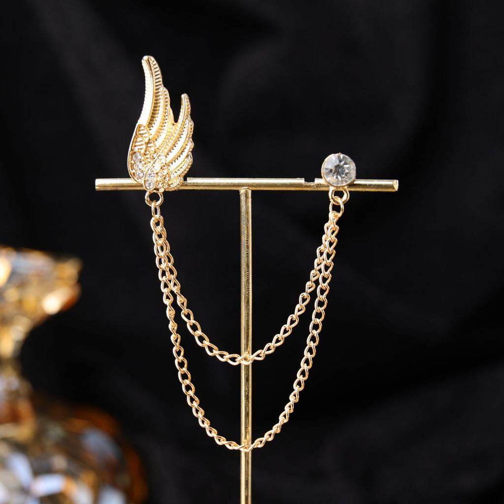 Baroque Rhinestone Pearl Corsage Necklace Brooch - Retro British Court Suit Accessory