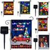 Festive Solar Flag Lights For Outdoor Christmas Decorations With Enchanting Led Effects