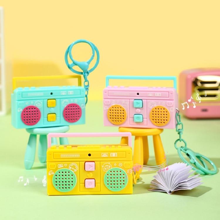 Мини-диктофон на брелоке Портативный дизайн Долговечность Пластик для повседневной записи Быстрая заметка в разных цветах