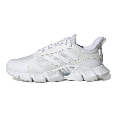 Climacool Однотонные Удобные Ткань ПУ Синтетическая Кожа Низкий Верх Повседневные Городские Кроссовки для Бега Унисекс Белые Серые IF0639