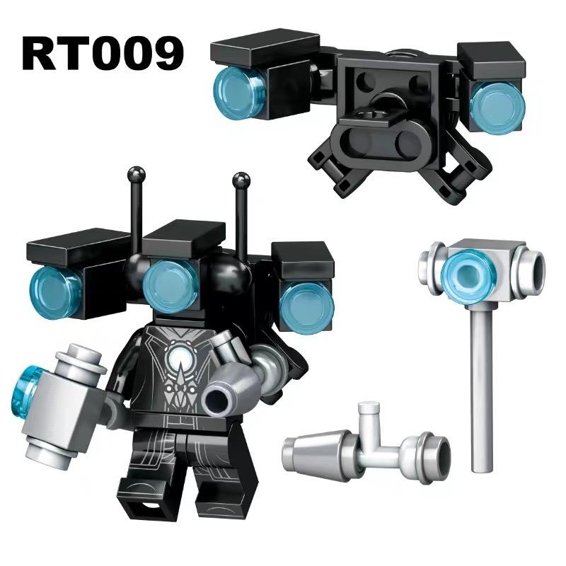 Скибиди Туалет Аниме Мультяшные Кубики Спикермен Телевизормен Оператор Экшн MOC Туалетмен против Монитора Конструктор Аудио