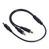 Male to 2 Male Power Cord 5.5mm*2.5mm Adapter Connector Professional Way Splitter  Electronics