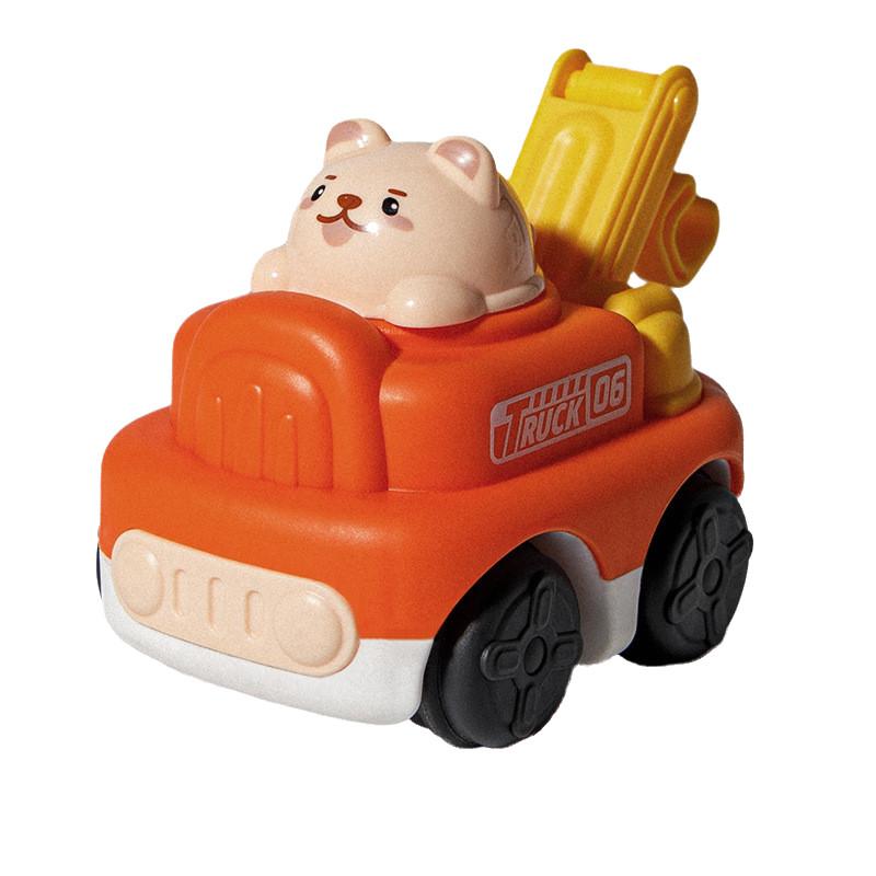 Новый Мультяшный Животное Мальчик Девочка Дети Инерционный Экскаватор Строительная Машина Детский Сад Маленький Подарок Игрушки Пластик/пластилин Материал 8.5*5.5*7