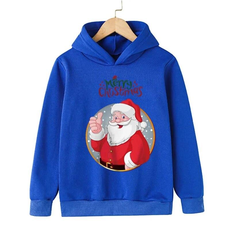 Рождественские толстовки с принтом Санта-Клауса, унисекс, женская модная уличная одежда, толстовки большого размера, пуловеры с капюшоном, спортивные костюмы, одежда унисекс