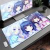 Аниме Nekopara Милая Девушка Ковер Большой Защитная Подушка для Компьютерного Стола XXL Игровой Коврик для Мыши с Заблокированным Краем Утолщенный Коврик для Клавиатуры Скоростной