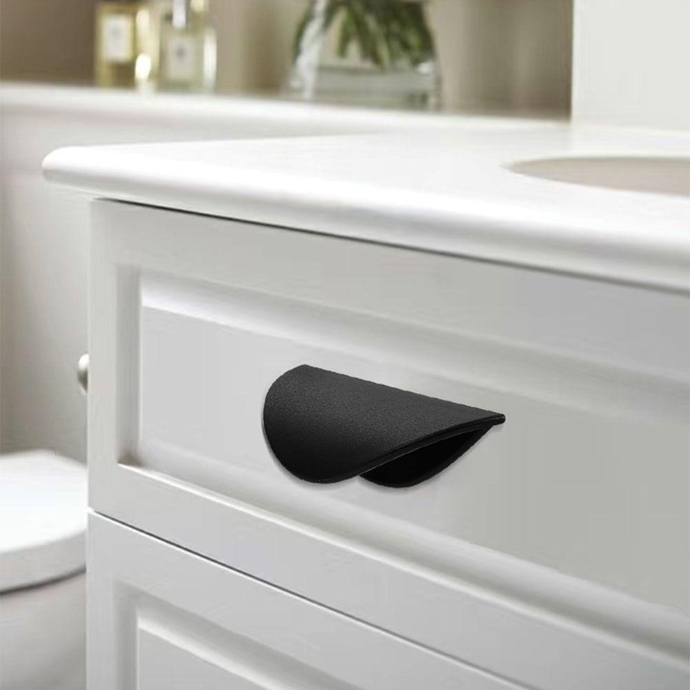 Полукруглые мебельные ручки-кнопки, ручка для ящика без сверления, скандинавская дверная ручка, комод