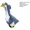 Decorative Porch Goose Accessories Shark Outfit Cute Gray Costume with 3D Fin Durable Statue Suit Design for 23" Gooses Decoration Patio Yard Garden