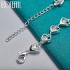 Heart Shaped AAA Zircon Bracelet Party 925 Sterling Silver Fashion Jewelry
