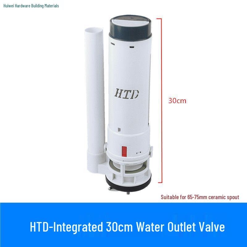 Dual-Flush Toilet Outlet Valve and Water Inlet Valve Bathroom Set