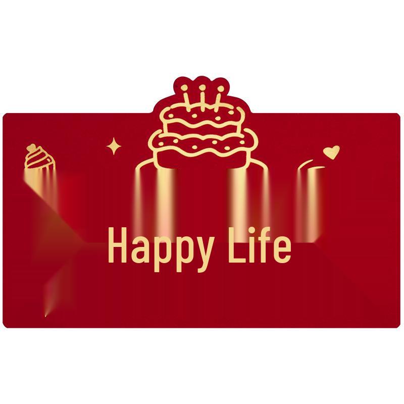 Креасная красная конверт-открытка на день рождения со слотом для складывания для жены, дочери, мамы или родителей - Уникальный подарок