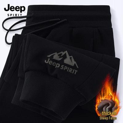 Мужские джоггеры JEEP SPIRIT свободного кроя с толстой флисовой подкладкой