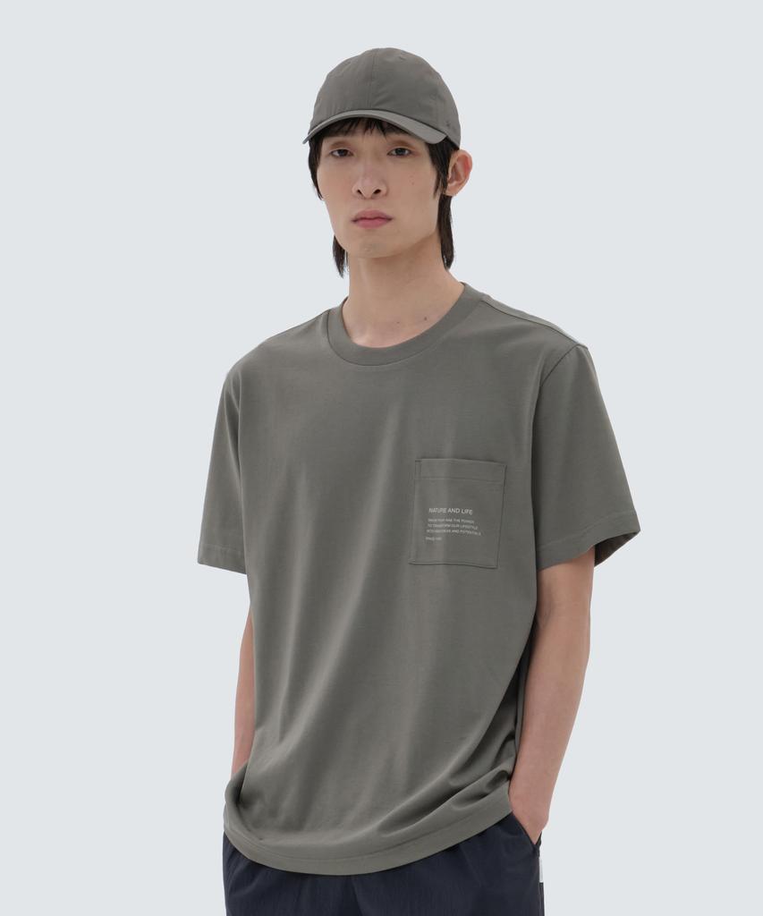 SNOWPEAK APPAREL Aerocool Pocket Short Sleeve T-Shirt Khaki (S24Mmfts76)