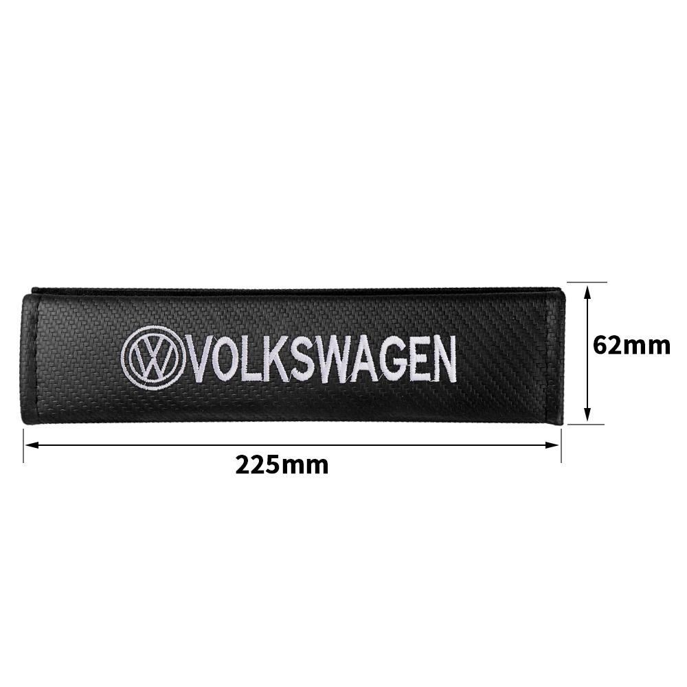 Valve Stems Caps 2Pcs Carbon Fiber Car Safety Belt Shoulder Cover Pads For Volkswagen VW Caddy Tiguan Golf 4 5 Beetle Touran Pol zd7