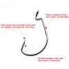 50pcs/Lot High Carbon Steel Fishing Hooks Crank Hook For Soft Worm Bait 1# 2# 4# 6# 8# 1/0#-5/0# New Fishing Gear
