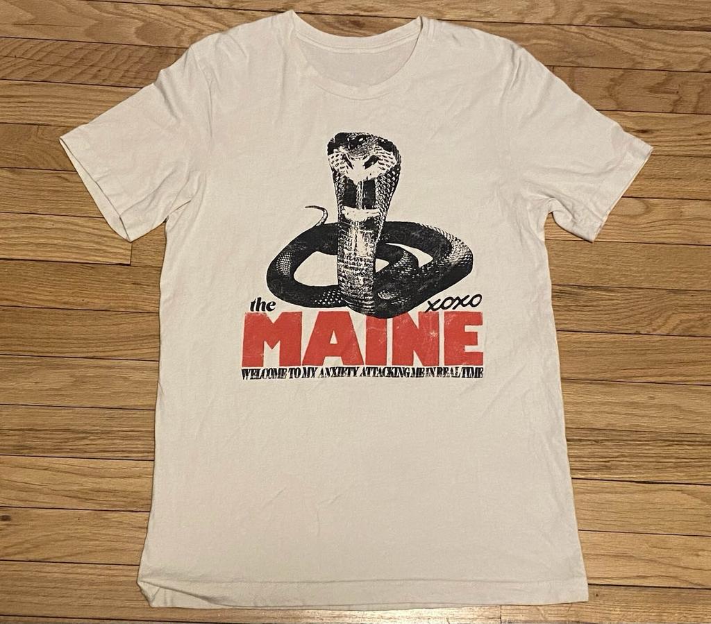 Vtg The Maine Band Music Tour Cotton White All Size T Shirt For Men UR321