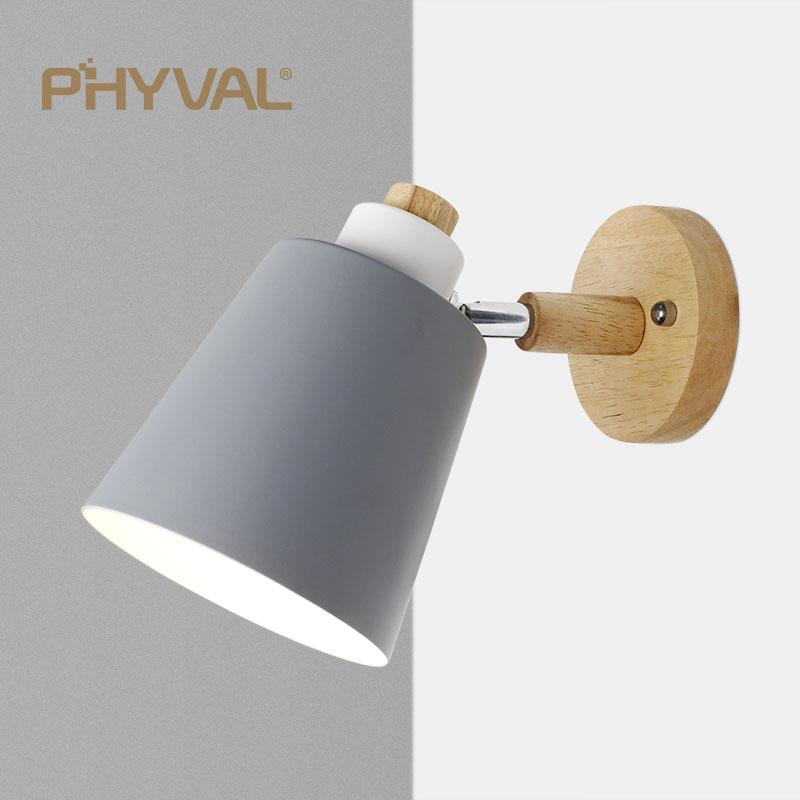 Modern LED Wall Lamp Macaron E27 Blub With Plug For Study Bedroom Bedside Hallway Living Room Home Decoration Lighting Fixtures