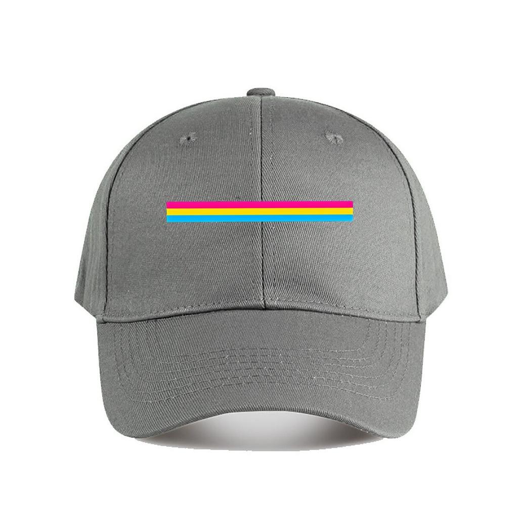 Rainbow Bold Text Color Pride Themed Design Baseball Cap Fashion Outdoor Sports Sunhat Unisex Snapback Cap Womens